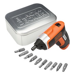 Black and Decker - NL 36V screwdriver with 10 accessories in storage tin - KC460LNAT