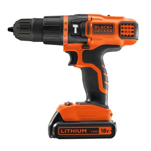 18V Lithium Accuklopboormachine met twee snelheden - EGBL188KB | BLACK+ DECKER