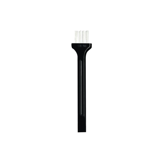 BLACKDECKER BSV525BRP narrow black cleaning brush accessory with white bristles, front view on white background.